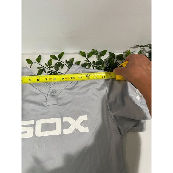 Nike Team MLB Gray SOX SOCHACKI 7 Jersey Shirt Medium M - Picture 10 of 12